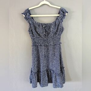 Women's Navy And White Sundress